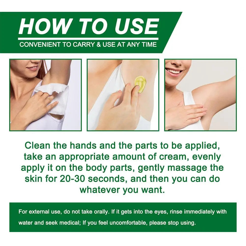 Natural Plant Extract Deodorant Cream – All-Day Odor Protection for Men & Women Deodorants & Antiperspirants Peaceful Pleasures Health and Wellness