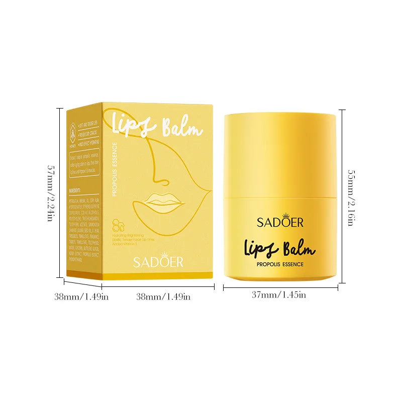 SADOER Honey Propolis Lip Balm – Plump & Moisturize Lips