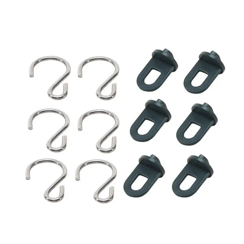 6/30Pcs Greenhouse Hanging Plant Hooks Nylon Roller Track S Hook for Hanging Plants Basket Garden Greenhouse Hanging Accessory Peaceful Pleasures Health and Wellness 6pcs with S-hook