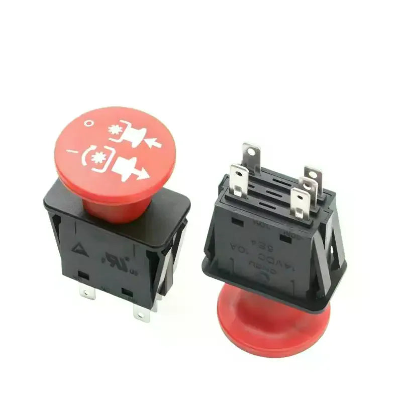 Red PTO Push-Pull Switch 10A 14VDC | Lawn Mowers & Tractors PTO Control Switch Peaceful Pleasures Health and Wellness