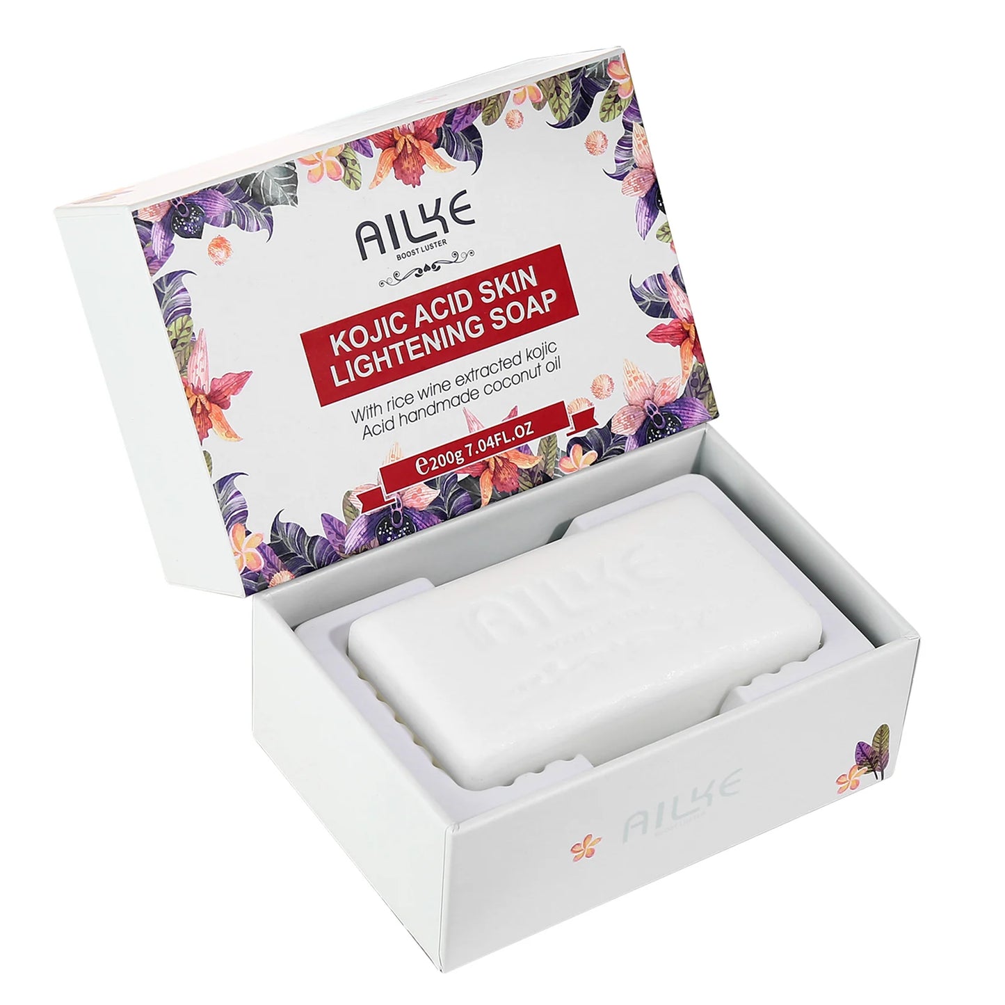 AILKE Brightening Soap Bar – Even Skin Tone & Deep Cleanse 200g