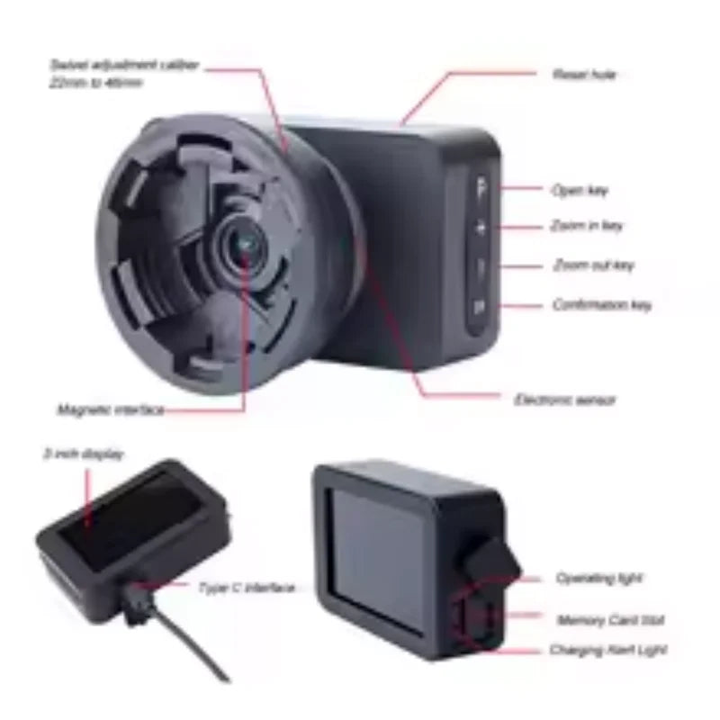 Telescope eyepiece camera for astronomical observation, 4K color display, electronic astrophotography, planetary and bird observ Peaceful Pleasures Health and Wellness