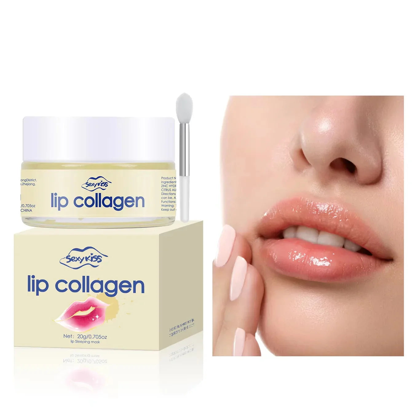 Hyaluronic Acid & Collagen Sleep Lip Mask 20g | Day & Night