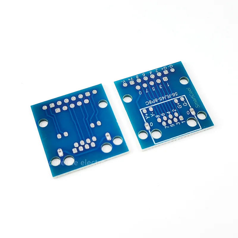 RJ45 Network Port Adapter Test Board Horizontal 8p Crystal Head Female Socket Circuit Board with Light Peaceful Pleasures Health and Wellness RJ45 circuit board