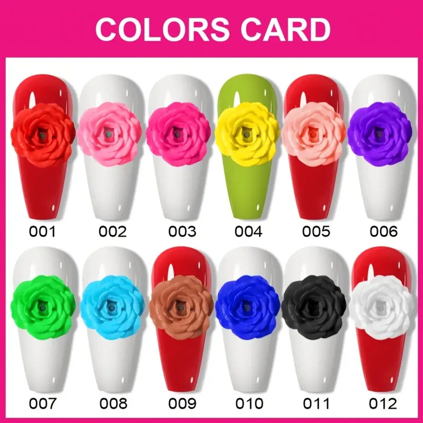 Nail Art Accessories Carving Gel Supplies 3D 4D Model Carved MudPlasticine UV Gel DIY Nails Painting Removable 3D Embossment Gel Peaceful Pleasures Health and Wellness