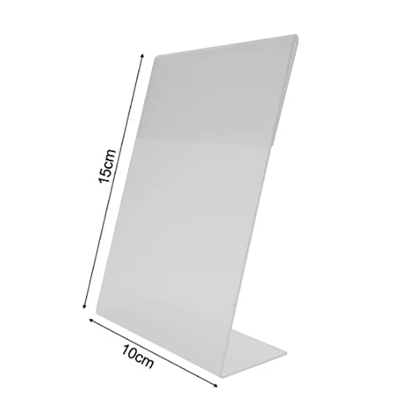 Transparent Acrylic Display Stand – Photo, Card & Sign Holder
