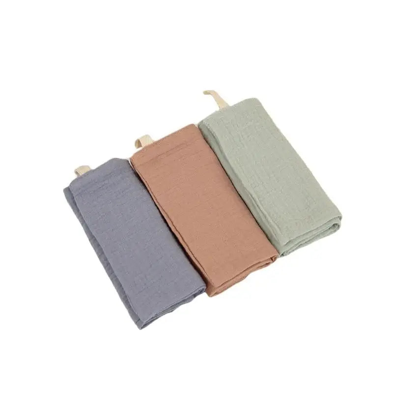 4-Layer Cotton Baby Washcloths – Infant Bib & Bath Towel Set