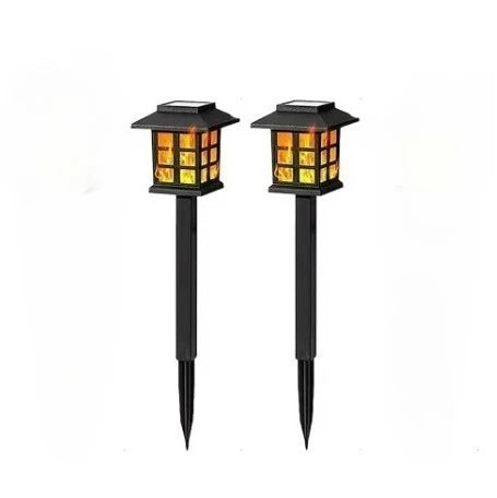 Solar Flame LED Garden Lamp | Waterproof Outdoor Lawn Light