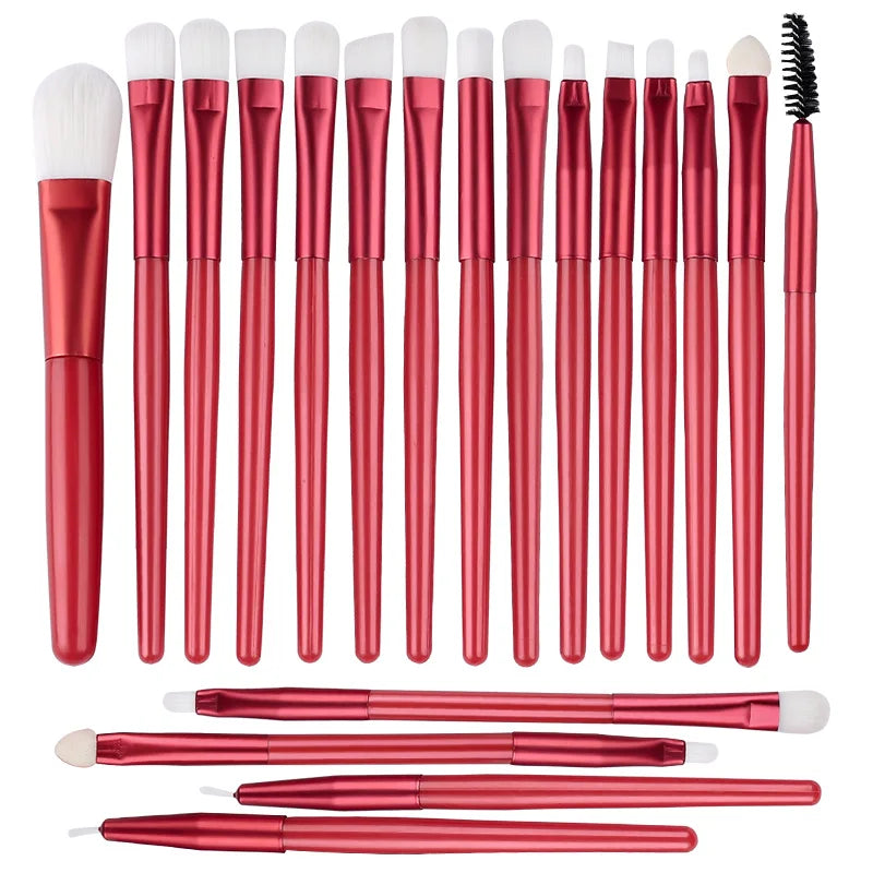 RUNTOIN 20Pc Eye Makeup Brush Set – Shadow, Liner & Concealer