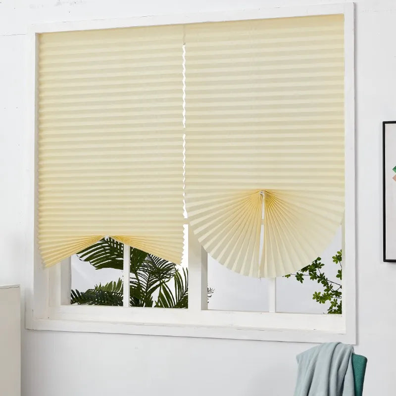Zebra Window Blinds Room Darkening Shade Curtain Roll Up and Pull Curtain For Window French Door Shades For Kitchen Bathroom Peaceful Pleasures Health and Wellness Blind Beige 90W x 150L cm