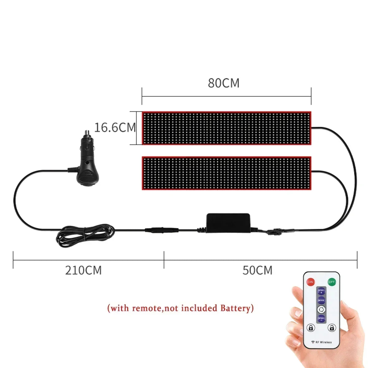 Devil's Eye RGB LED Matrix Panel – Truck Car Scrolling Sign