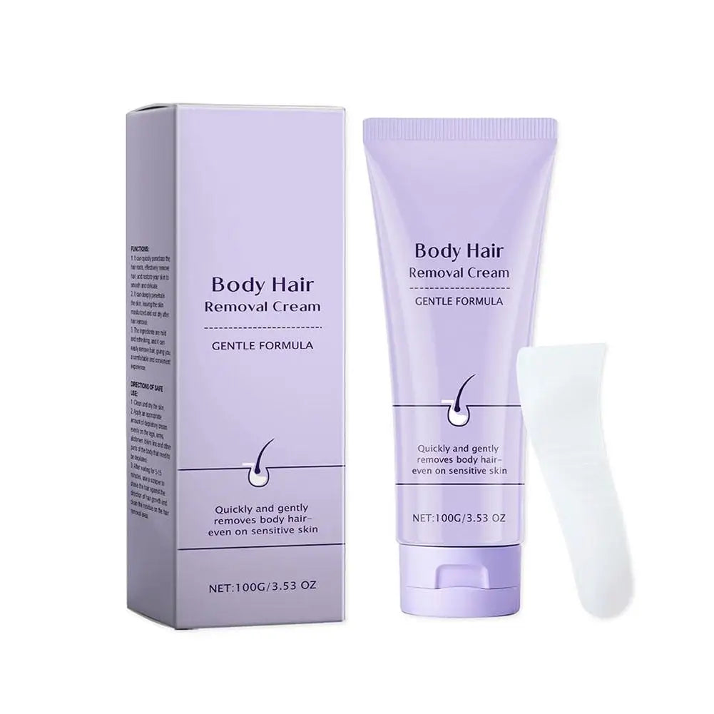 Hair Removal Cream Fast Painless Hair Growth Inhibitor Arm Armpit Legs Intimate Areas Peach Fuzz Remover For Men Woman Peaceful Pleasures Health and Wellness D 100g