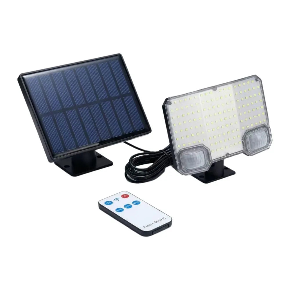 Solar Motion Sensor Wall Light – 3 Mode 144 LED IP65 Waterproof