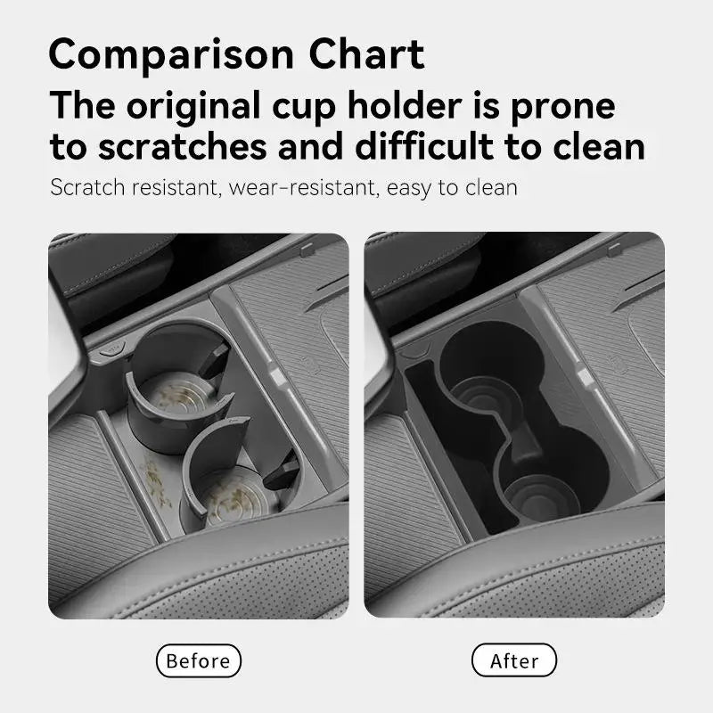 Cup Holder Insert for 2024–2025 Kia EV3 | Anti-Slip Organizer