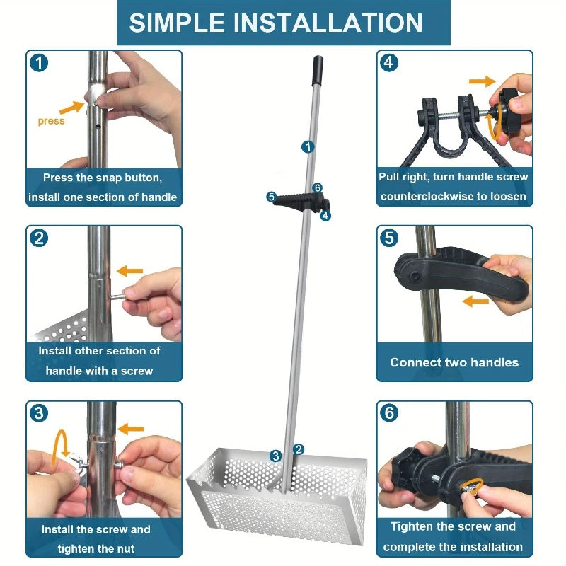 Beach Sand Scoop Shovel Metal Detector Scoops Treasure Detecting
