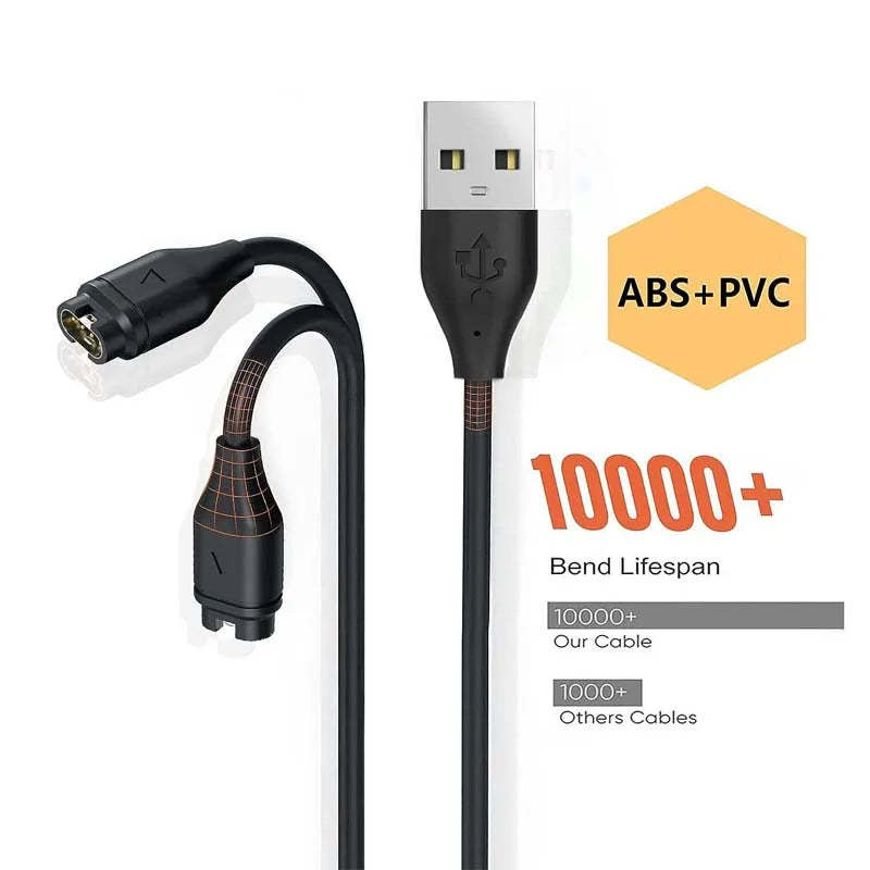 2-Pack Garmin Smartwatch USB Replacement Charger Cable Smartwatch Charger Oasis Select