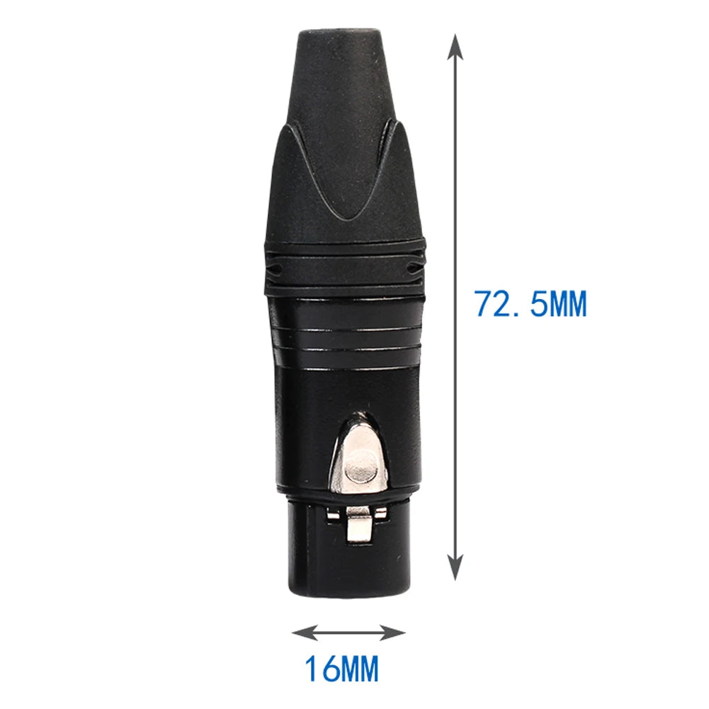10pcs DIY Microphone XLR 3Pin Female Connector Cable Solder Plug Adapters Peaceful Pleasures Health and Wellness