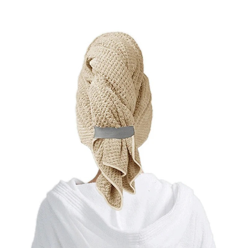 Microfiber Hair Towel Wrap – Anti-Frizz Fast Dry Turban