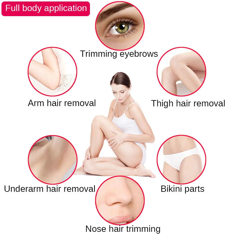 Painless Hair Removal Nose Beard Eyebrow Trimmer Painless Hair Removal Nose Beard Eyebrow Trimmer Bikini Women Shaver Peaceful Pleasures Health and Wellness