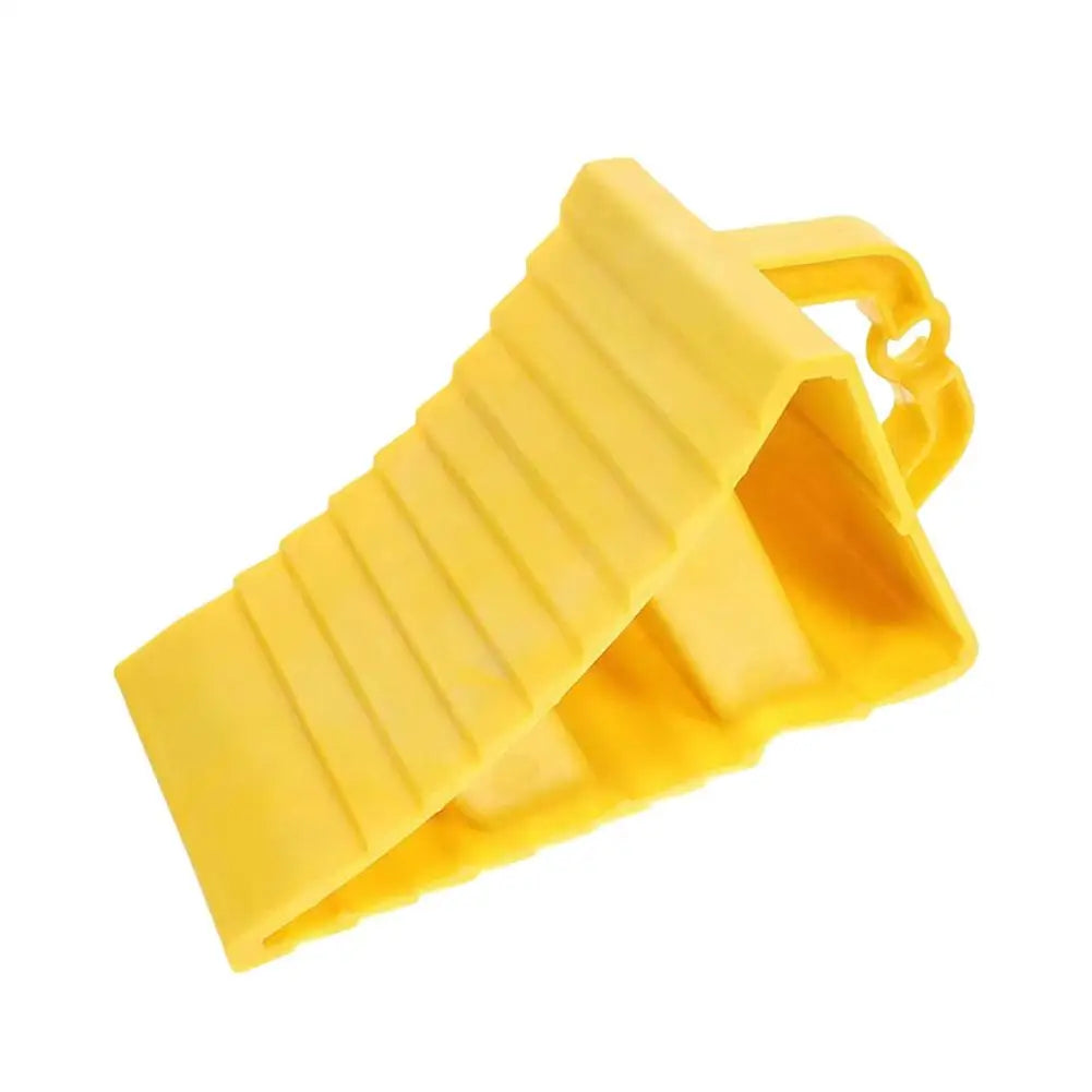 1/2pcs Car Wheel Chock Portable Anti-Slip Tire Stop Block For RV Truck Trailer Heavy Duty Parking Wedge Wear-Resistant Stopper Peaceful Pleasures Health and Wellness 1PCS
