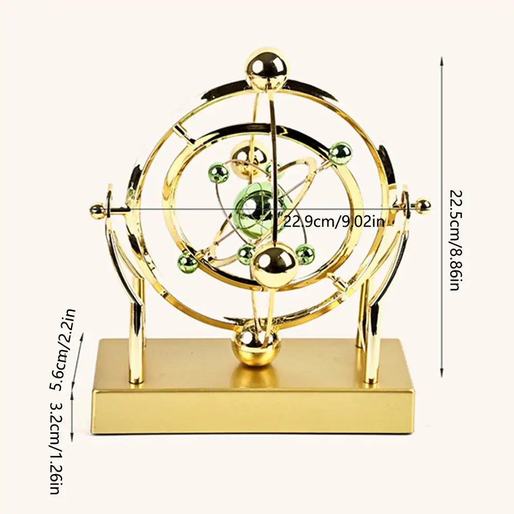 Celestial Orbit Kinetic Pendulum Sculpture | Desk Décor