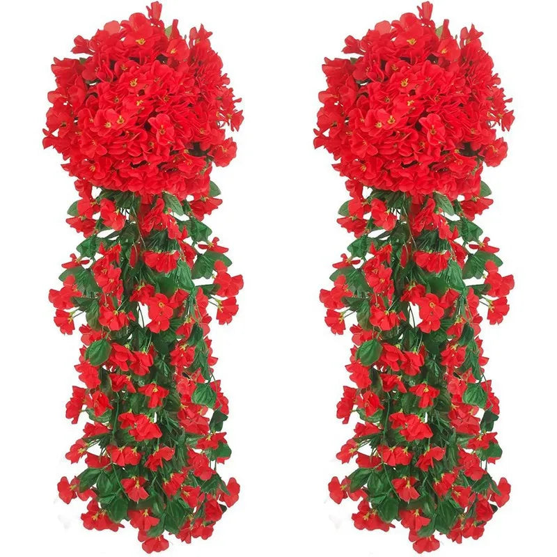 Artificial Silk Rose Vine Garland | Wedding, Garden & Home Decor