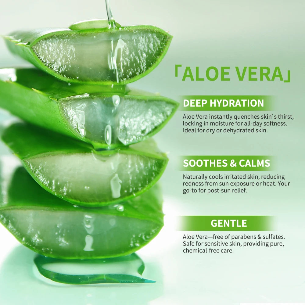 Multi-skin Care Aloe Vera Skin Care Set Deep Moisturizing Deep Nourishment Whitening Brightening Hydrating Smooth Skin Peaceful Pleasures Health and Wellness