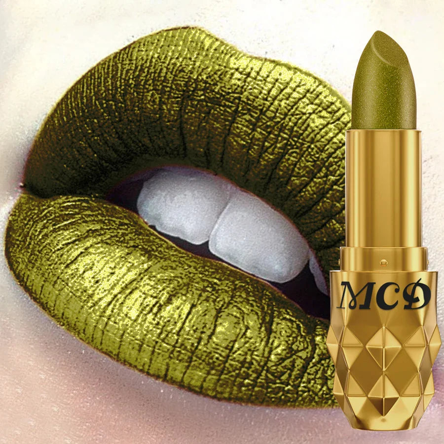MCD 5-Color Glitter Pearlescent Lipstick Set – Long-Lasting Lip Tint