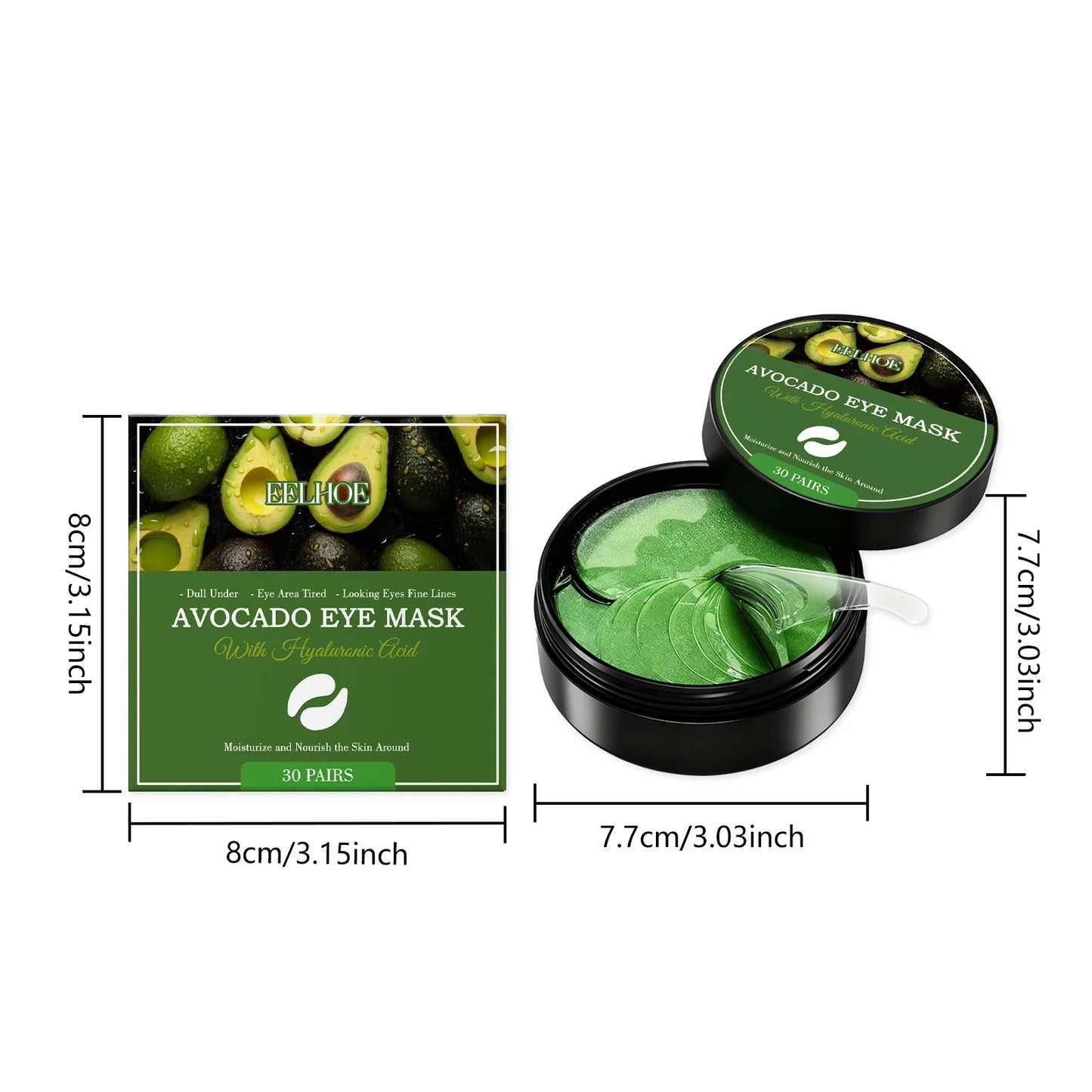 Under Eye Patches – Hyaluronic Acid, Collagen & Vitamin C