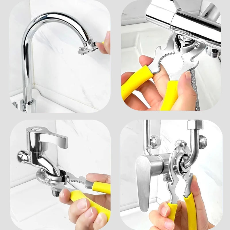 3 In 1 Tool Faucet Bubbler Wrench Bottle Opener and Pliers Kitchen Sink Faucet Aerator & Filter Removal Wrench Repair Spanner Peaceful Pleasures Health and Wellness