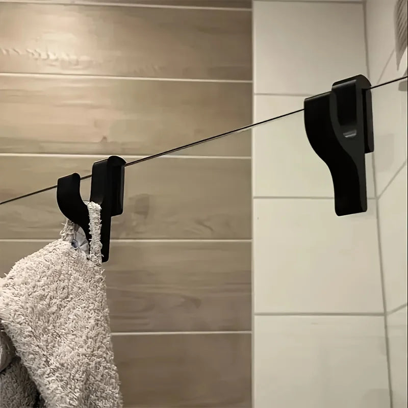 3D Shower Door Towel Hook Glass Doors Bathroom Hanger Clothes