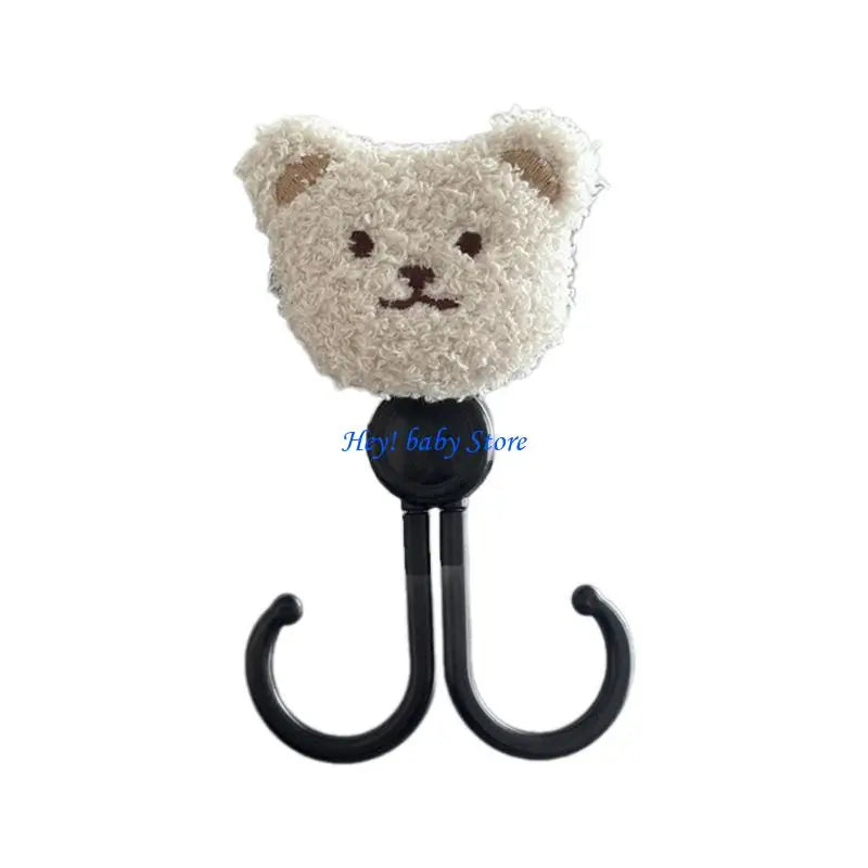 Cartoon Bear Stroller Double Hook Organizer | Pushchair Hanger
