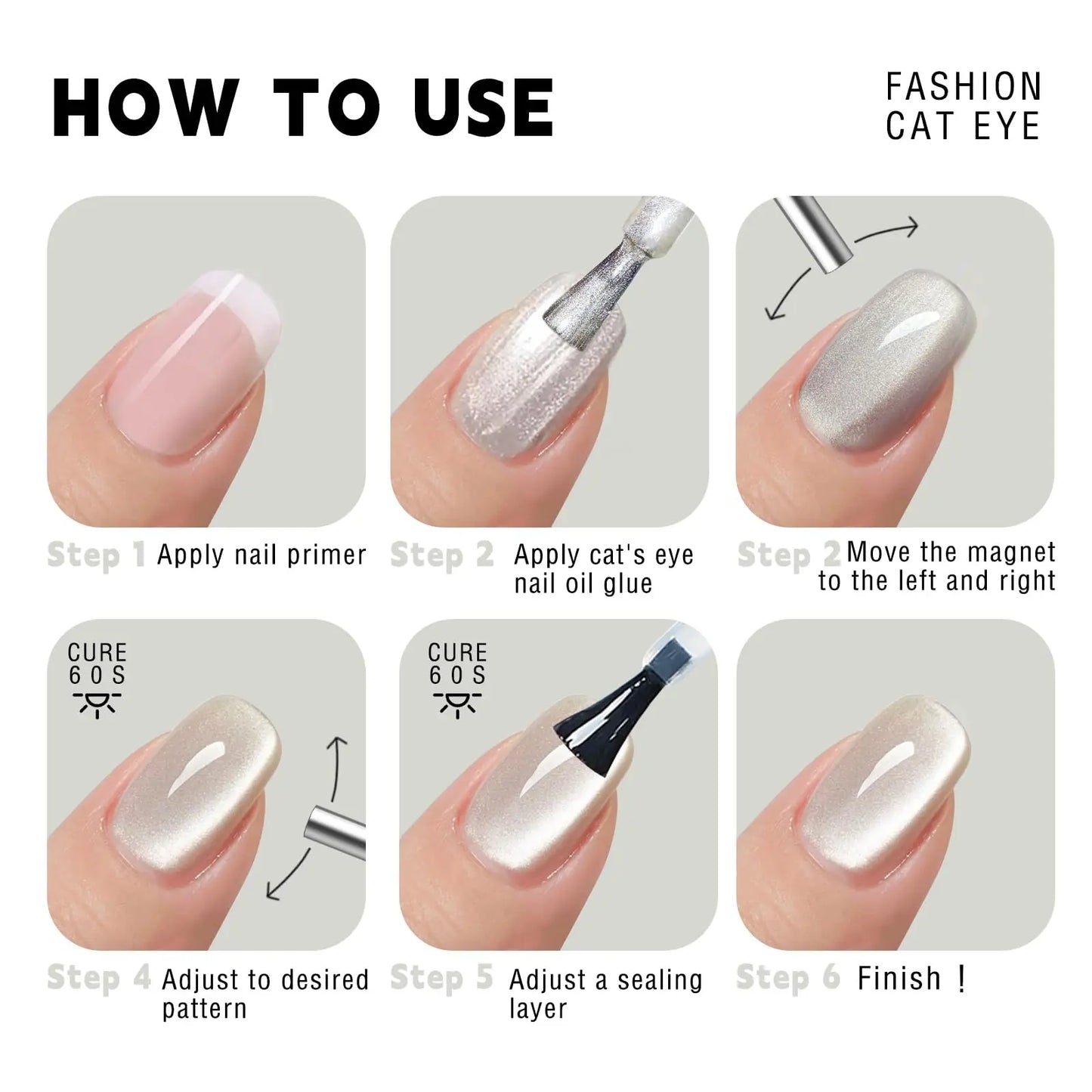 Cat Eye Gel Nail Magnet Pen | 3D Manicure DIY Tool