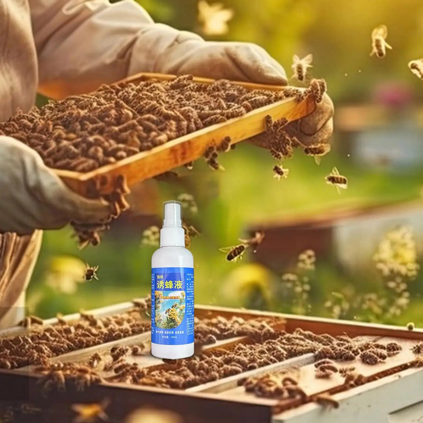 100ml Bee Attractant Spray – Pheromone Swarm Lure for Beekeepers