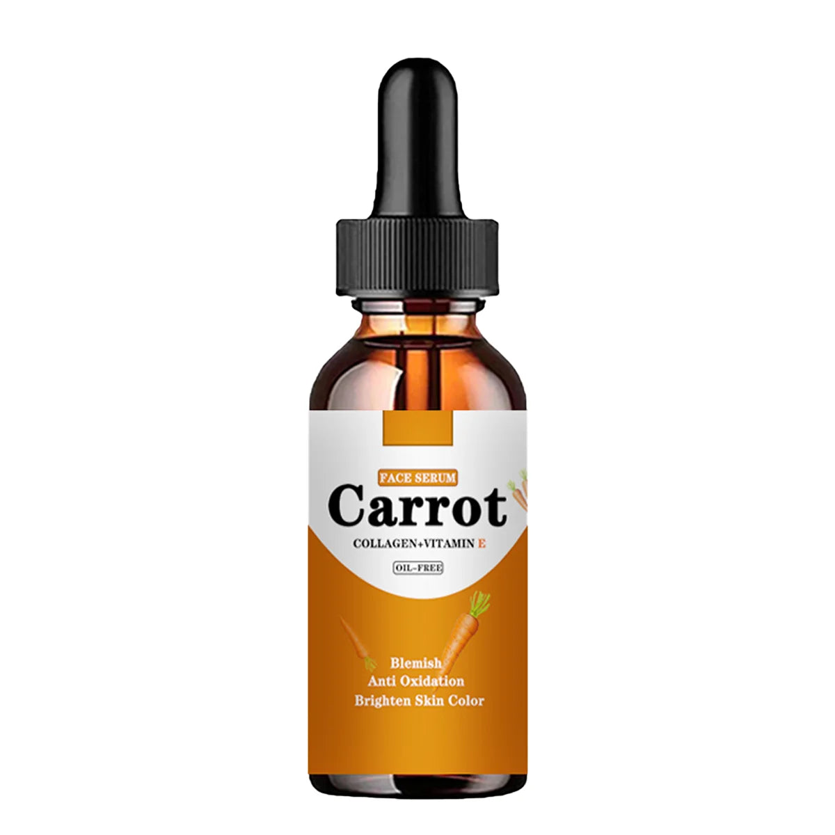 New Carrot Essence Essential oils Dark Spot Corrector Face Whitening Serum Brighten Blemish Freckle Remover 100% Natural Peaceful Pleasures Health and Wellness