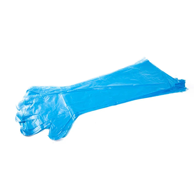 50pcs Disposable Long-Arm Veterinary Gloves | Livestock Care