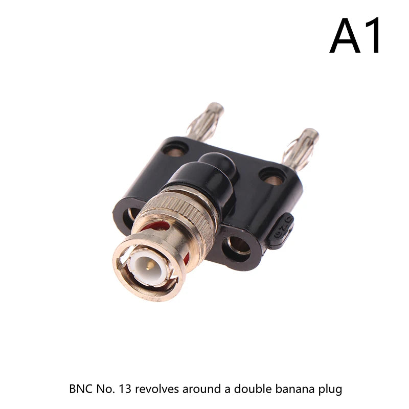 BNC to Banana Plug Adapter | RF Coaxial Converter Binding Post