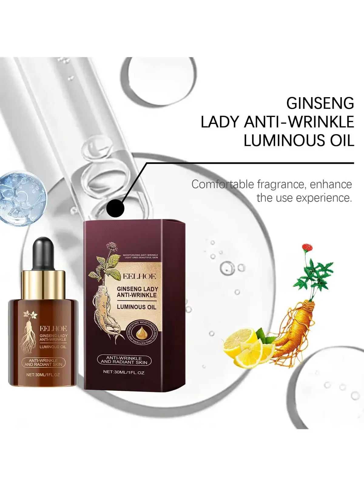 Ginseng Face Oil – Firming, Anti-Aging & Moisturizing Serum 30ml Peaceful Pleasures Health and Wellness