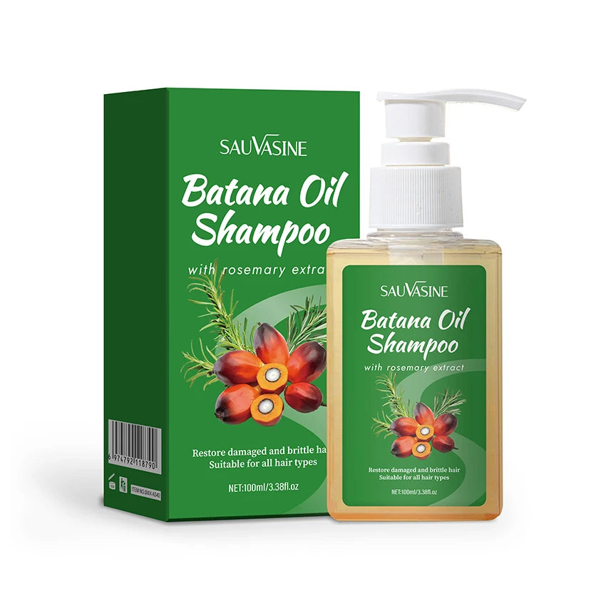 100ML Batana Oil Shampoo Soothing Scalp Intense Repair Batana Nourishing Shampoo with Rosemary Extract for All Hair Types Peaceful Pleasures Health and Wellness Batana Oil Shampoo