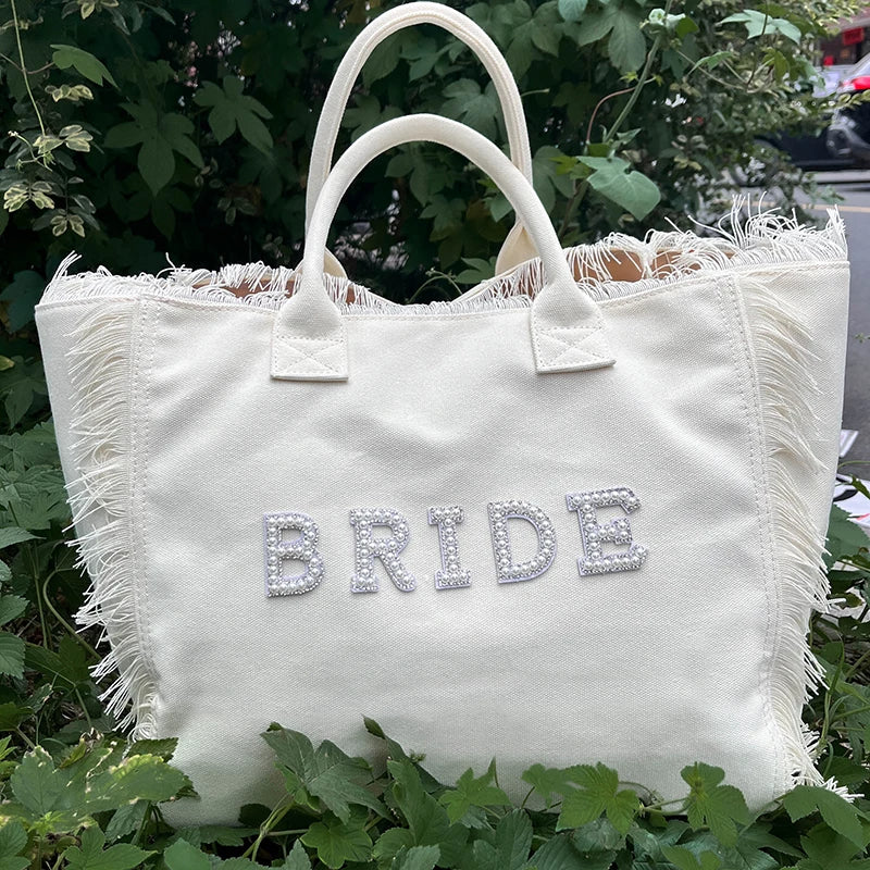 Personalized Bride to Be Tote Bag | Bridal Shower & Bachelorette Personalized Tote Bag Peaceful Pleasures Health and Wellness