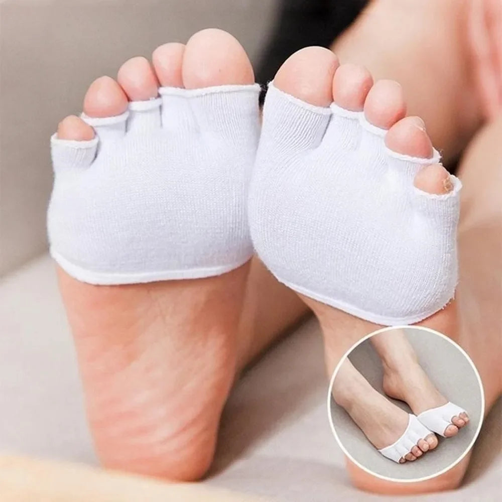 1Pair Half Toe Socks Five Toes Separator Foot Alignment Soothing