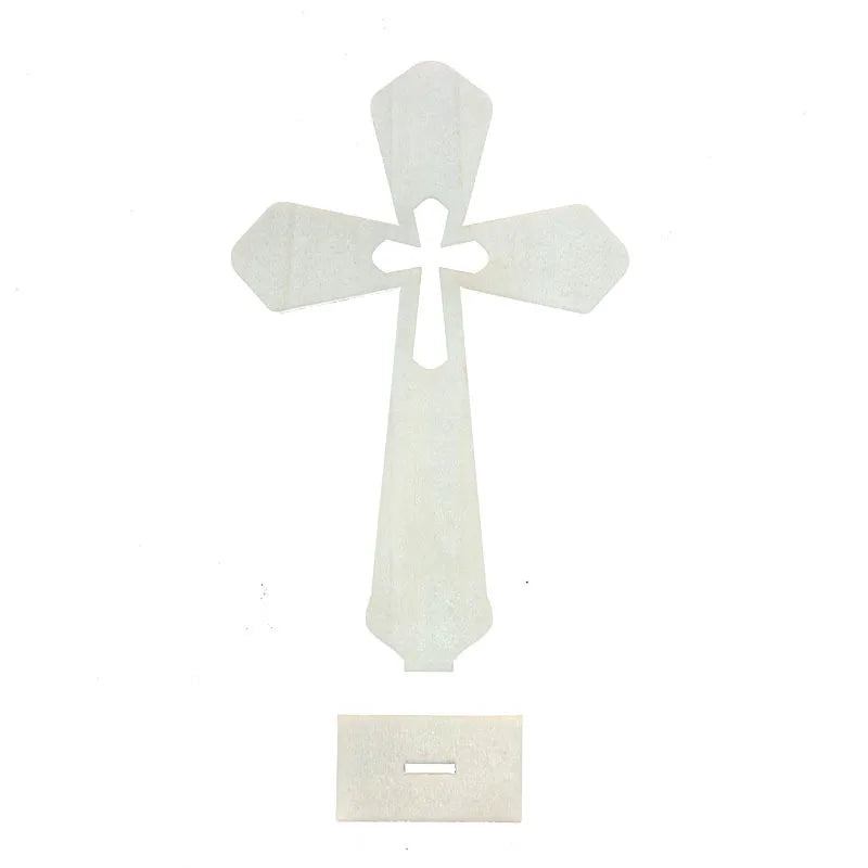 10pcs Small Baptism Decor Rustic Standing Cross for First Communion prayer Wooden Cross Christian Catholic Wood Crosses Crafts Peaceful Pleasures Health and Wellness A