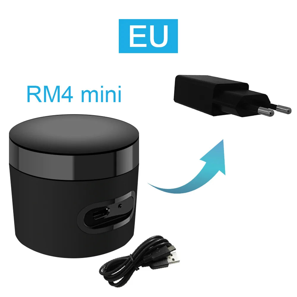 Broadlink Rm4 Mini Smart Remote Control Infrared Universal IR Audio Video Smart Home Work with Google Home Alexa Peaceful Pleasures Health and Wellness Eu Rm4mini China Mainland