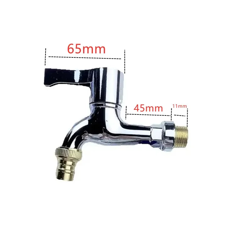 1/2" In-Wall Washing Machine Faucet | 4-Point Water Inlet Tap