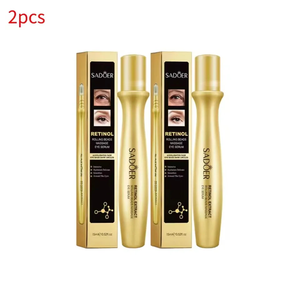 SADOER Retinol Rolling Bead Eye Serum – Firm & Brighten