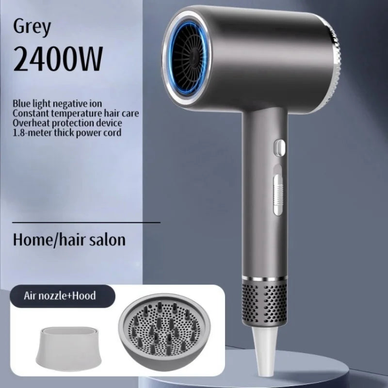 Internet Famous High-Speed Hair Dryer, High-Power Blue Light Negative Ion Cold And Hot Silent Hair Salon, Home Hammer Hair Dryer Peaceful Pleasures Health and Wellness Gray 2 AU