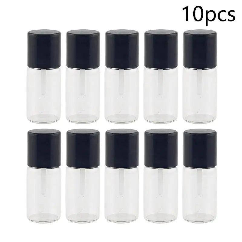 Mini Refillable Glass Foundation Travel Bottles 4ml | 5/10 Pcs