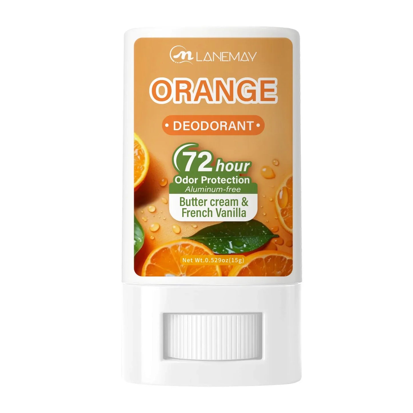 Aluminum-Free Deodorant Stick – Orange Buttercream & Vanilla