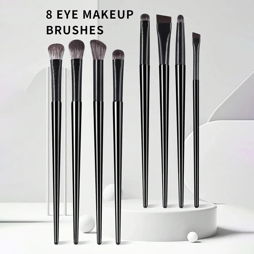 8-Piece Eye Makeup Brush Set – Eyeshadow, Liner & Brow