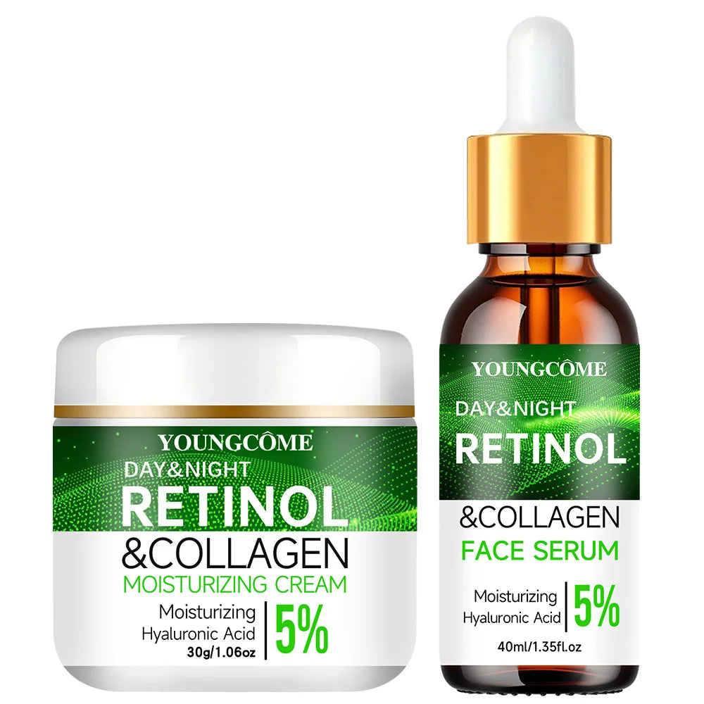 YOUNGCOME Retinol Day Night Moisturizer Cream - Hyaluronic Acid Hydration for Daily Skin Care | Face Moisturizing Lotion Peaceful Pleasures Health and Wellness 30AND 40
